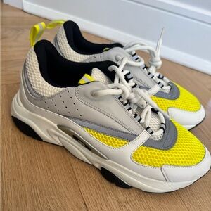 Christian Dior B22 Sneakers – Size 43 – Neon Yellow/Grey – Made in Italy